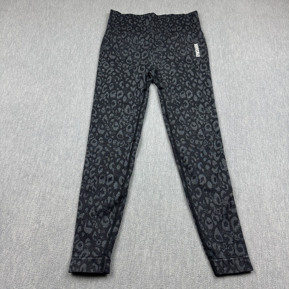 Gymshark Leggings Womens Medium Black Adapt Camo Seamless 24" Yoga Gym Workout